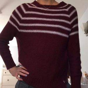 American Eagle Maroon Sweater SIZE S